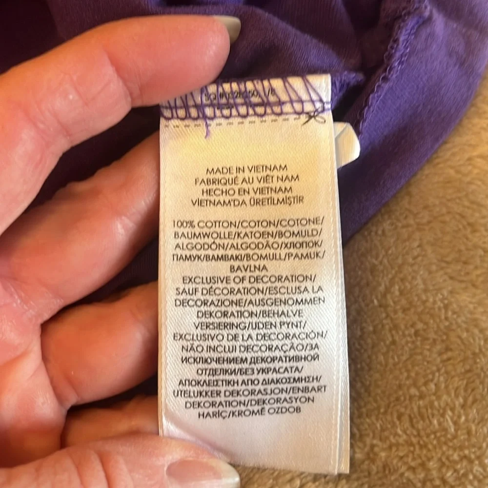 Ralph Lauren Purple Short Sleeve Polo